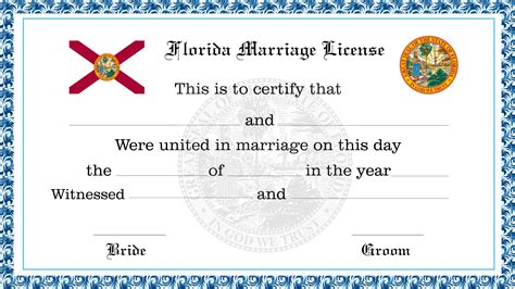 Florida Marriage License License Lookup