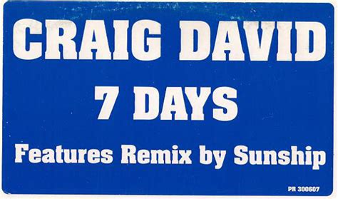 Craig David 7 Days 2001 Vinyl Discogs