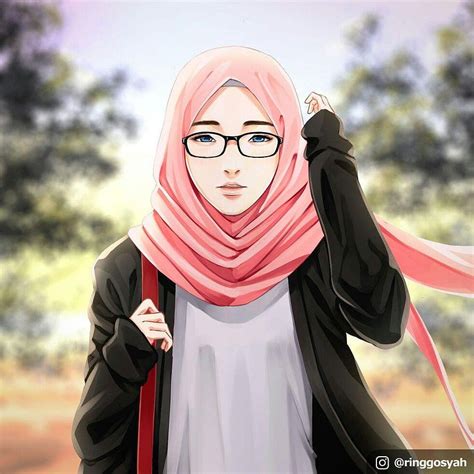 Wallpaper Hijab Cantik Kartun MyWeb