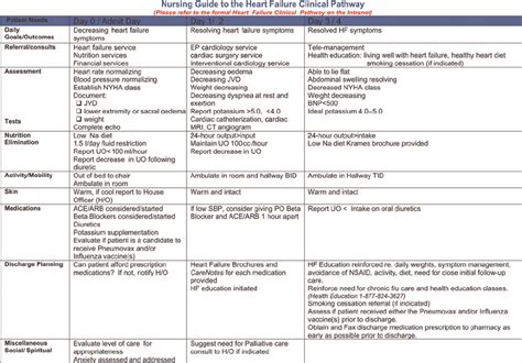 Nursing Guide To The Heart Failure Clinical Pathway Download