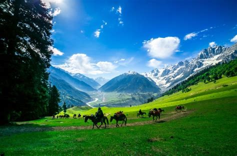 The Kashmir Valley Extremely Attracted Place Sajmash