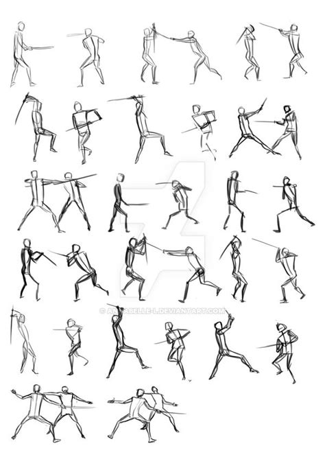 Sword Fighting Poses Fighting Poses Drawing Poses Art Reference Poses