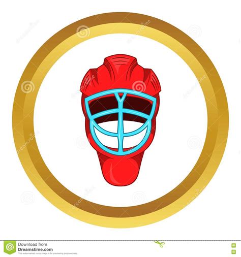 Hockey helmet icons and vector packs for sketch, adobe illustrator, figma and websites. Red Hockey Helmet With Cage Vector Icon Stock Vector - Illustration of competitive, championship ...