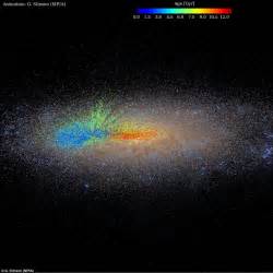 Astronomers Reveal Stunning Age Map Of The Milky Way Daily Mail Online