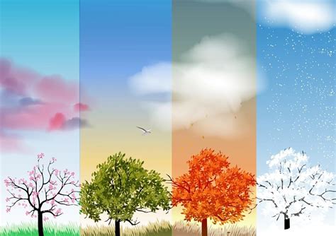 Seasons Of The Year Four Seasons Painting Four Seasons Art Seasons Art