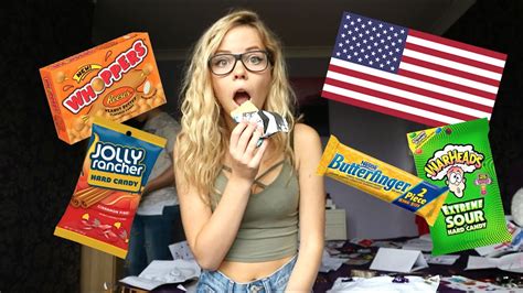 British Girl Tries American Candy Daily Amie Youtube