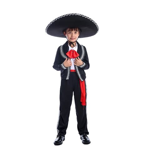 Traditional Mexican Costume Mariachi Amigo Dancer Child Boys Festival