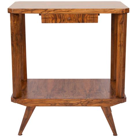 Mid-Century Modern Vintage TV Side Table, Beechwood, Poland, 1960s at