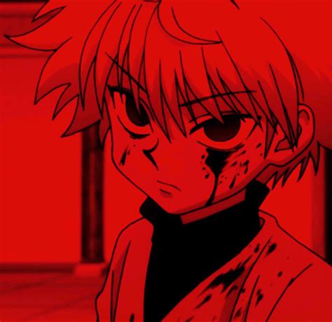 Red Aesthetic Grunge Pastel Pink Aesthetic Aesthetic Anime Killua