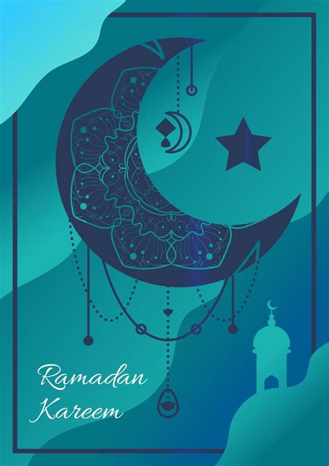 Ramadan Kareem Islamic Greeting Card Poster Design 2273425 Vector Art