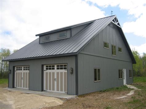 A pole barn is a barn that is essentially a roof extended over a series of poles. Rick and Lucy's Cabin | Barn door, Cleary buildings, Barn ...