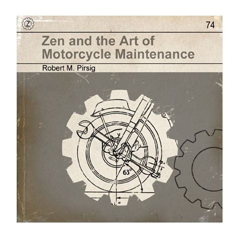 6x6 Zen And The Art Of Motorcycle Maintenance Vintage Book Etsy