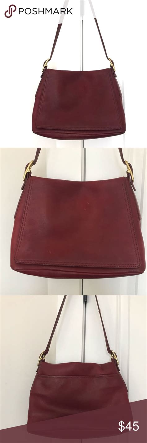 Coach Red Vintage 100 Leather Shoulder Bag Leather Shoulder Bag