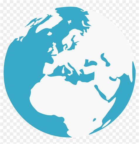 Earth Clipart Simple Europe Globe Vector PNG Free Transparent Image
