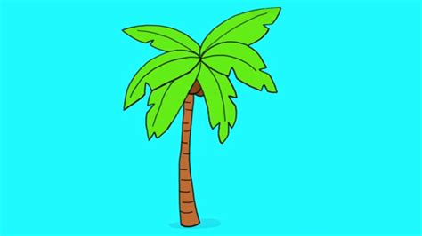 Apprendre à dessiner un palmier YouTube