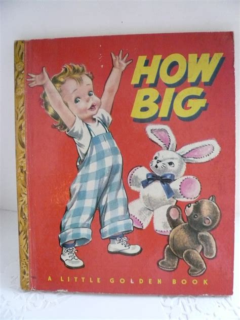 Little golden books can even be found at your local grocery store! Vintage LIttle Golden Book How Big with Story and Pictures by