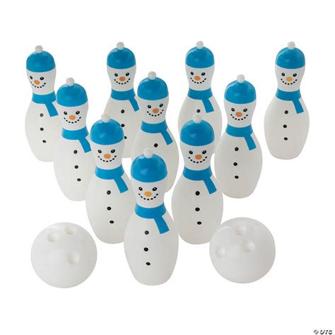 Winter Snowman Bowling Game Oriental Trading