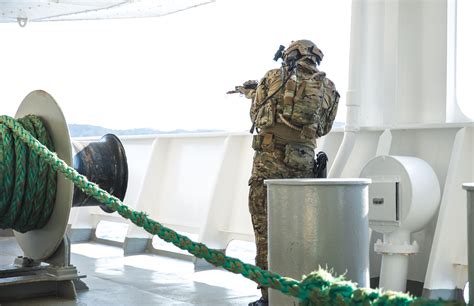 Operator From The Norwegian Naval Special Operation Commando Marinejegerkommandoen Mjk During