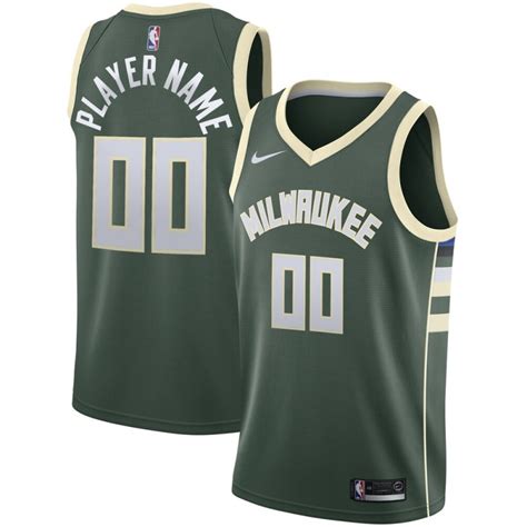 Using the city flag of new orleans as a jersey design is a good idea, but i'm not a fan of jerseys with no writing on the front. Milwaukee Bucks Trikot Benutzerdefinierte 2020-2021 Nike Icon Edition Swingman - Herren