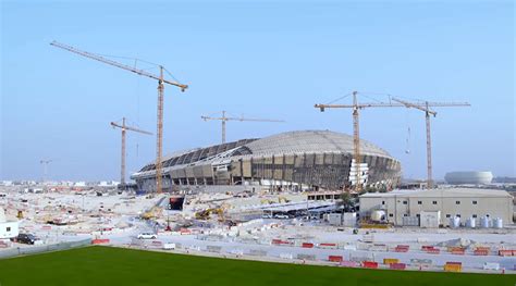 Zaha Hadid Designed Al Wakrah Stadium Nears Completion In Qatar