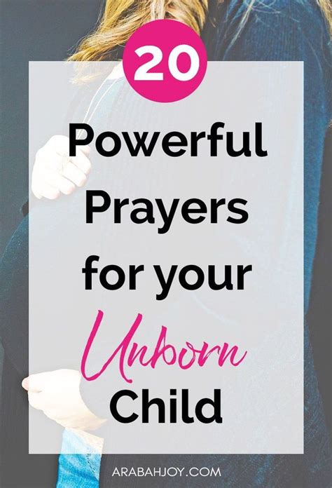 20 Scriptures To Pray Over Your Unborn Baby Arabah In 2021 Prayer