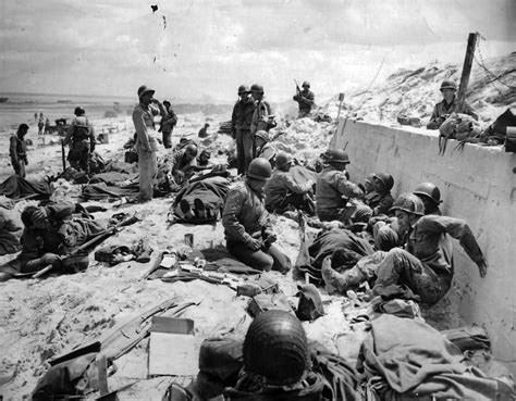 Us Army 4th Infantry Division Troops On Utah Red Beach D Day Normandy