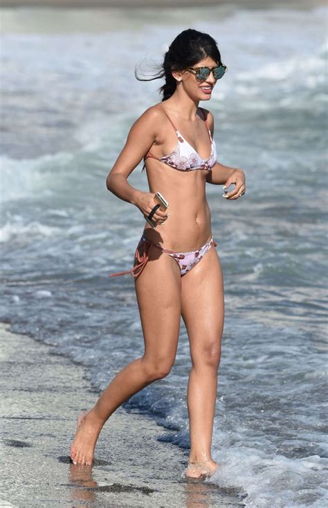 Jasmin Walia In A Bikini On The Beach In Marbella