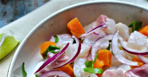 Ceviche de daurade à la péruvienne