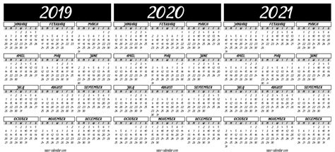 Free 2020 2021 Calendar Printable With Holidays