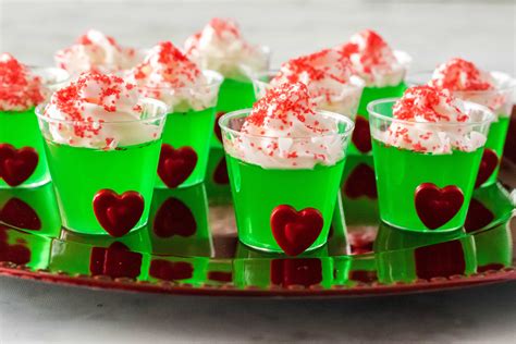 these grinch jello shots are the perfect way to say cheers to the holidays made with vodka