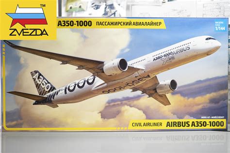 Unbox Zvezda Airbus A350 1000 1144 Model Kit The Flying Collector