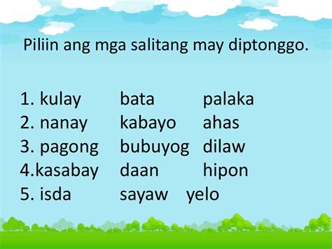 Diptonggo Filipino