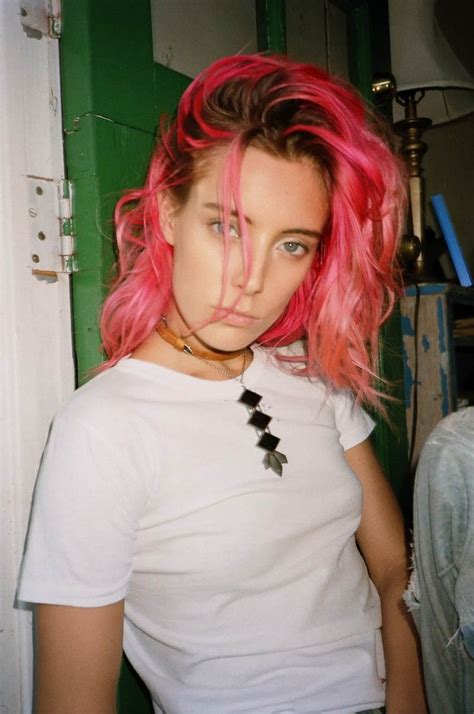 Chloe Norgaard Poses For 2bandits Spring 2014 Lookbook Pink Hair Dye