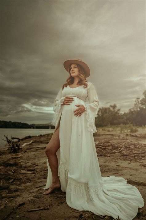 Boho Maternity Dress For Photo Shoot Hippie Chic Pregnancy Etsy