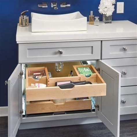 For Bathroomvanity U Shape Under Sink Pullout Organizer With