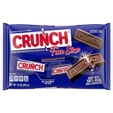 Crunch Fun Size Chocolate Bar 10oz Bag In 2021 Crunch Crunch