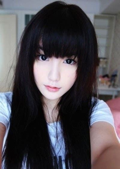Today we are used to seeing asian girls with all types of hair colors, starting with blonde and ending with bright green. 10 Fabulous Long Hairstyles with Bangs and Layers - Pretty ...