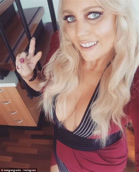 Arias Mel Greig Flaunts Very Ample Cleavage Daily Mail Online