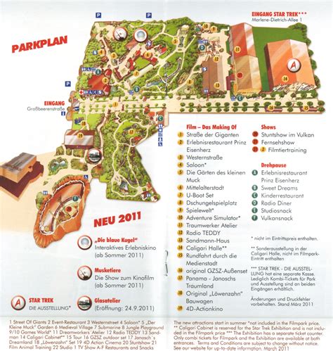 District of potsdam in brandenburg, germany. Parkmaps / Parkplan - Filmpark Babelsberg - Freizeitpark ...
