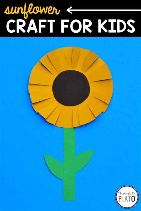 Sunflower Craft For Kids Playdough To Plato