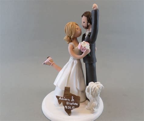Bride And Groom Custom Wedding Cake Topper