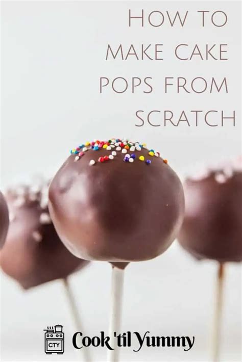 How To Make Cake Pops From Scratch Without Leftover Cake Cook Til Yummy