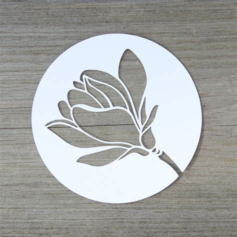 Magnolienblüte Plotterfreebie Silhouettes Stenciling And Plotter