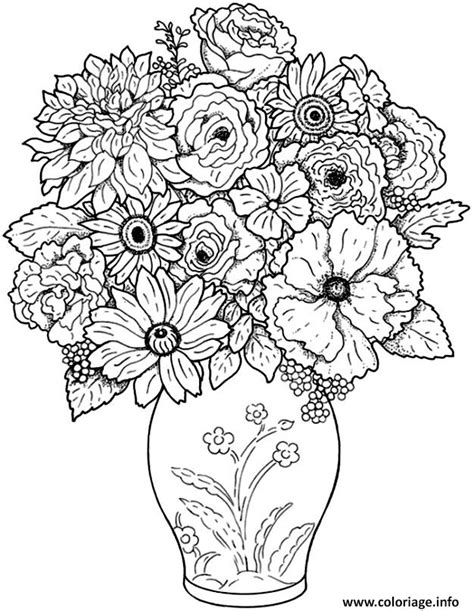 Coloriage Bouquet De Fleurs Original Dessin Bouquet De Fleurs à Imprimer
