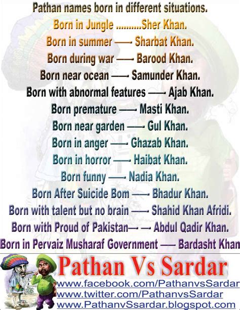 Pathan Names Born In Different Situations Pathan Vs Sardar