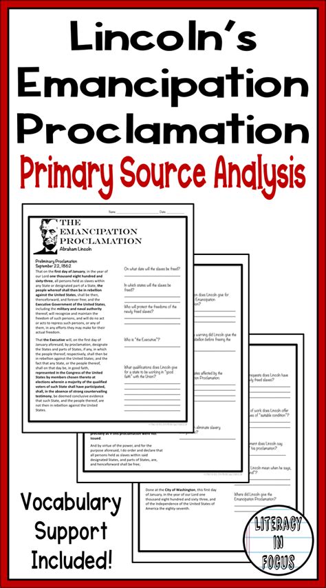 Cynics like to suggest that the emancipation proclamation was meaningless propaganda that never freed a single slave, and that union leadership was racist. Emancipation Proclamation Worksheet - worksheet