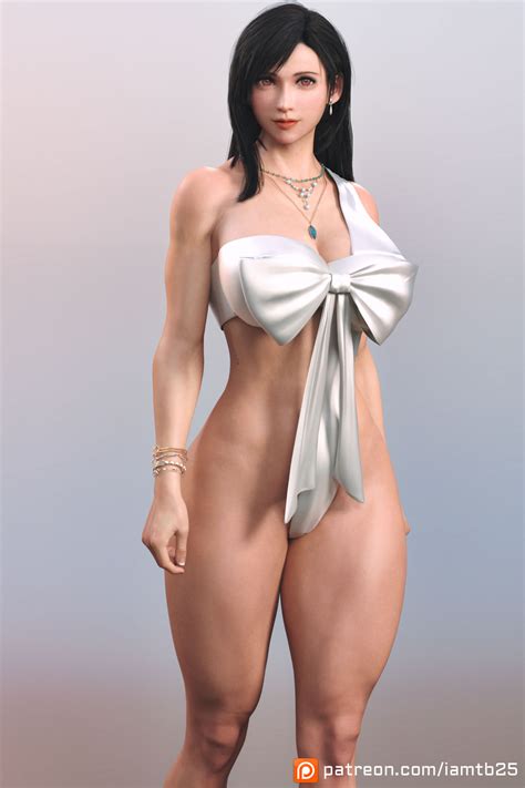 Rule 34 1girls 3d Barely Clothed Big Breasts Cleavage Final Fantasy Final Fantasy Vii Looking