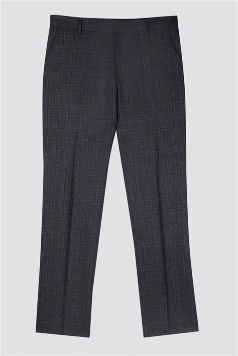 Ben Sherman Navy Overcheck Trousers Suit Direct