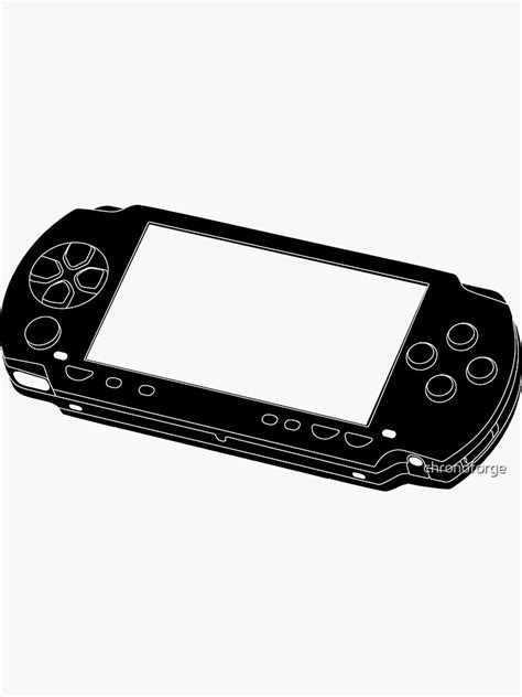 Sony Playstation Portable Console Outline Sticker For Sale By