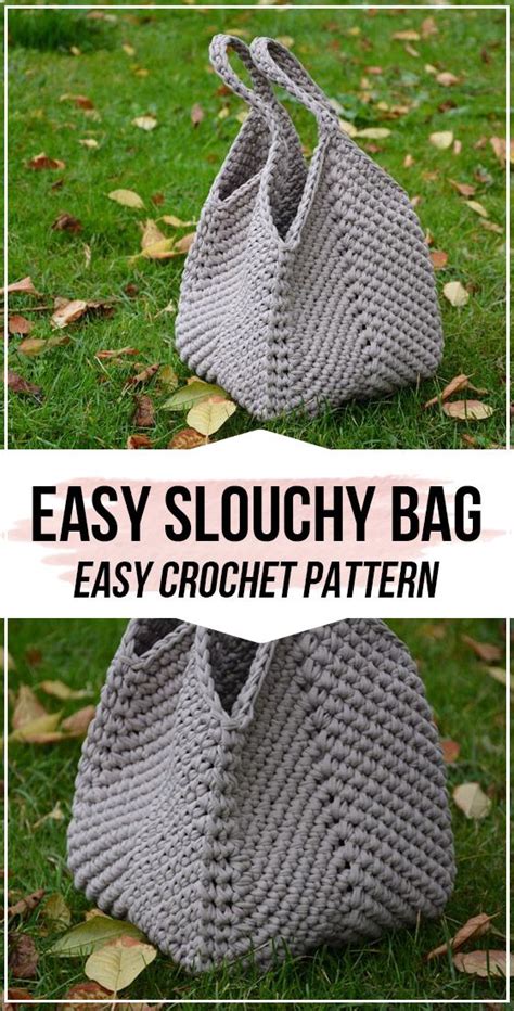 Crochet Easy Slouchy Bag Pattern 2019 Yarn Ideas
